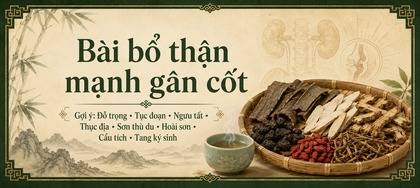 Bài bổ thận mạnh gân cốt